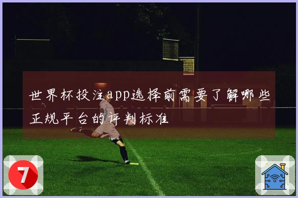世界杯投注app选择前需要了解哪些正规平台的评判标准